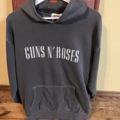 GUNS N' ROSES フード付きパーカー グレー