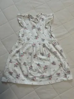 H&M フラワープリント ノースリーブワンピース 92cm