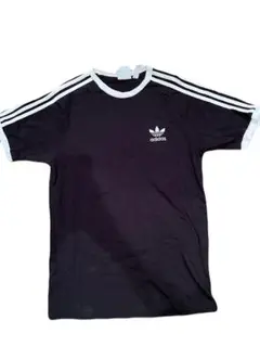 【adidas】白3本線黒Tシャツ