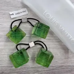 ルイヴィトン【LOUIS VUITTON】ヘアゴム 2個セット キューブ★867
