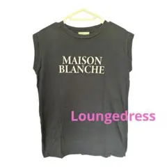 Loungedress ノースリーブTシャツ ネイビー レディース フリー