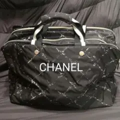 CHANEL 旧トラベルライン トートバッグ ブラック
