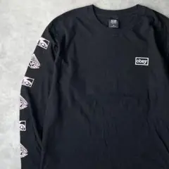 13659 OBEY バックプリント ロングスリーブ Tシャツ