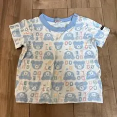 ミキハウス　DOUBLE.B クマ柄 Tシャツ 90cm