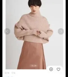 styling/ バックショートニットプルオーバー