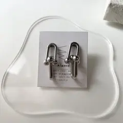シルバーチェーン樹脂ピアス・ピアス・イヤリング