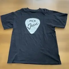 ピック・ジーザス ロゴ Tシャツ ブラック