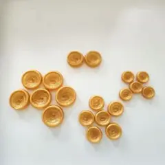 昭和レトロ　ボタン　まとめ売り　オレンジ