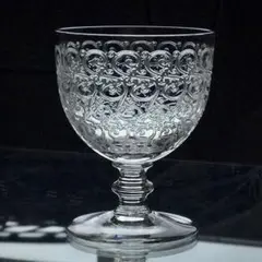 希少美オールドバカラ【ローハン】高さ7.5㎝ ポート ワイン グラス 1脚 ④