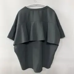 AMERICAN HOLIC バックフリル半袖プルオーバー　M グレー