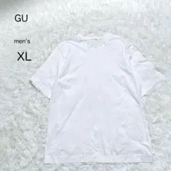 【GU】白Tシャツ メンズ XL 無地 シンプル 綿100% ユニセックス