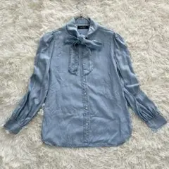✨美品✨ ローレンラルフローレン 近年モデル ボウタイリボンブラウス 洗える