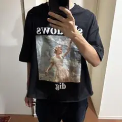 Shadows dig Tシャツ ブラック ※裾きりっぱなし