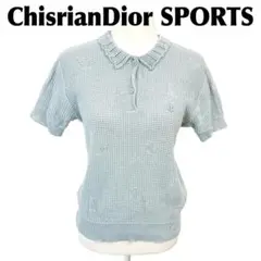 【美品】ChisrianDior SPORTS 半袖リネンニット M ミント