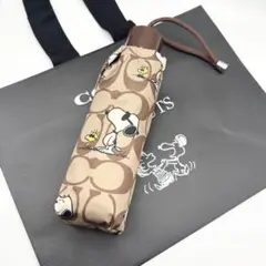 coach×スヌーピー 折りたたみ傘 新品未使用 COACH コーチ スヌーピー折りたたみ傘