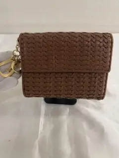 【美品】dior クリスチャン ディオール 折り 財布 ウォレット チャーム
