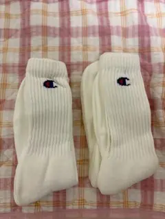 ほぼ未使用品　Champion ホワイトソックス 2足セット×2（計4足）
