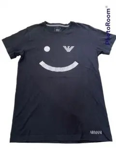 美品 【完売品】アルマーニ スマイルTシャツ ブラック size150 Jr.