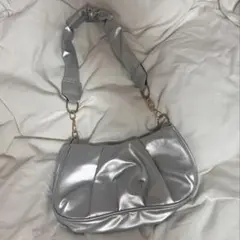 シルバー ショルダー バッグ ゴールド