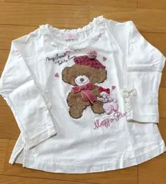 メゾピアノ　くまTシャツ　110