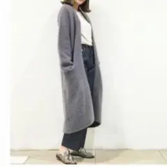 エイトン カシミヤロングカーディガン