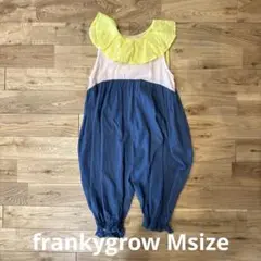 frankygrow M オーバーオール ネイビー/イエロー