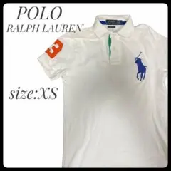 POLO RALPH LAUREN ポロシャツ ゴルフウェア ホワイト XS