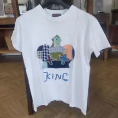 Waffle KING クラウン刺繍 Tシャツ