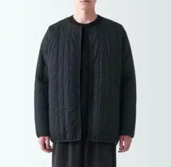 ムジラボ 23-24 秋冬 撥水中わたベスト サイズLブラック MUJI WALKER]無印良品のスポーツラインが生んだミリタリーベスト