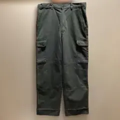 イタリア軍　ダークグリーン ダブルニーカーゴパンツ M
