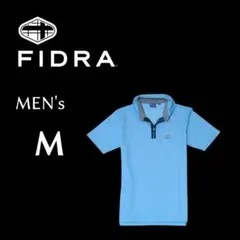 美品 メンズMサイズ FIDRA フィドラ 半袖ポロシャツ 水色