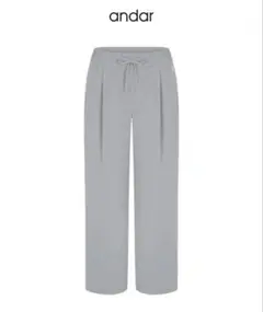 andar Fresh Move ワイドパンツ XL ミストグレー