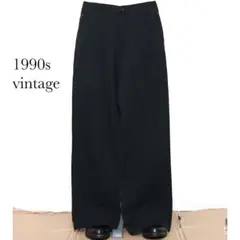 1990s black aging buggy pants old
