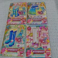 アイカツ パールシェルコレクション3枚、ブルーミンブロッサムシューズ
