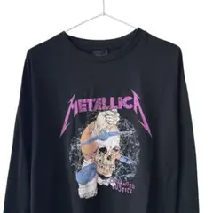 METALLICA メタリカ 薄手トレーナー スカル骸骨 バンド 死神