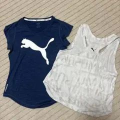 PUMA プーマ Tシャツ ノースリーブ　2枚セット ヨガ　ランニング