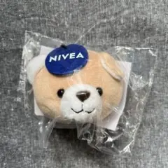 【新品未開封】ニベアくまちゃん　おかおマスコット(ベージュ&ホワイト)
