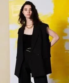 MAISON SPECIAL バックスリットカットオフオーバージレ ベスト