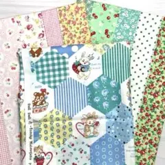 YUWA松山敦子30's Collection他3枚セット 綿生地 コットン