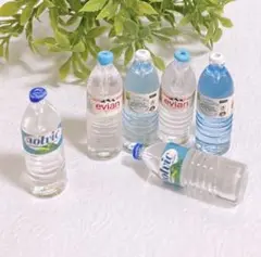 No.05ミニチュア ミネラルウォーターボトル6本セット 水 ドールハウス