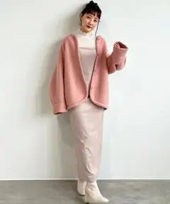 ココディール カラーシャギーカーデ