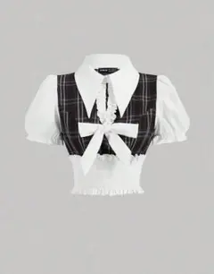 SHEIN MOD 前結びリボン付き アイドル