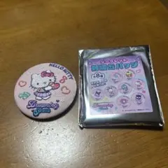 サンリオ　ドリーミングパーク　缶バッチキティーちゃん