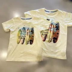 サーフボード　Tシャツ 130 140 兄弟お揃い　黄