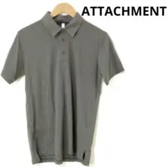 ATTACHMENTアタッチメント　メンズ☆半袖ポロシャツ　チャコールグレー　1