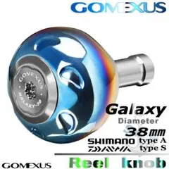 Gomexus【ゴメクサス】チタン製/GALAXYノブ/38㎜/チタンガンメタル