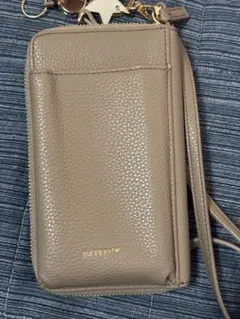 BAYLOW 多機能キースターミニウォレットショルダー ベージュ 長財布