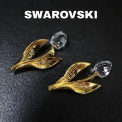 【匿名配送】 SWAROVSKI スワロフスキー ブローチ 2個セット 花