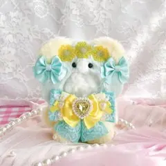 ぬい服　着ぐるみ　おすわり　10cm くま　54