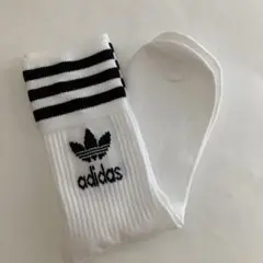 〈新品‼︎〉アディダス　ミッドカットクルーソックス　サイズL